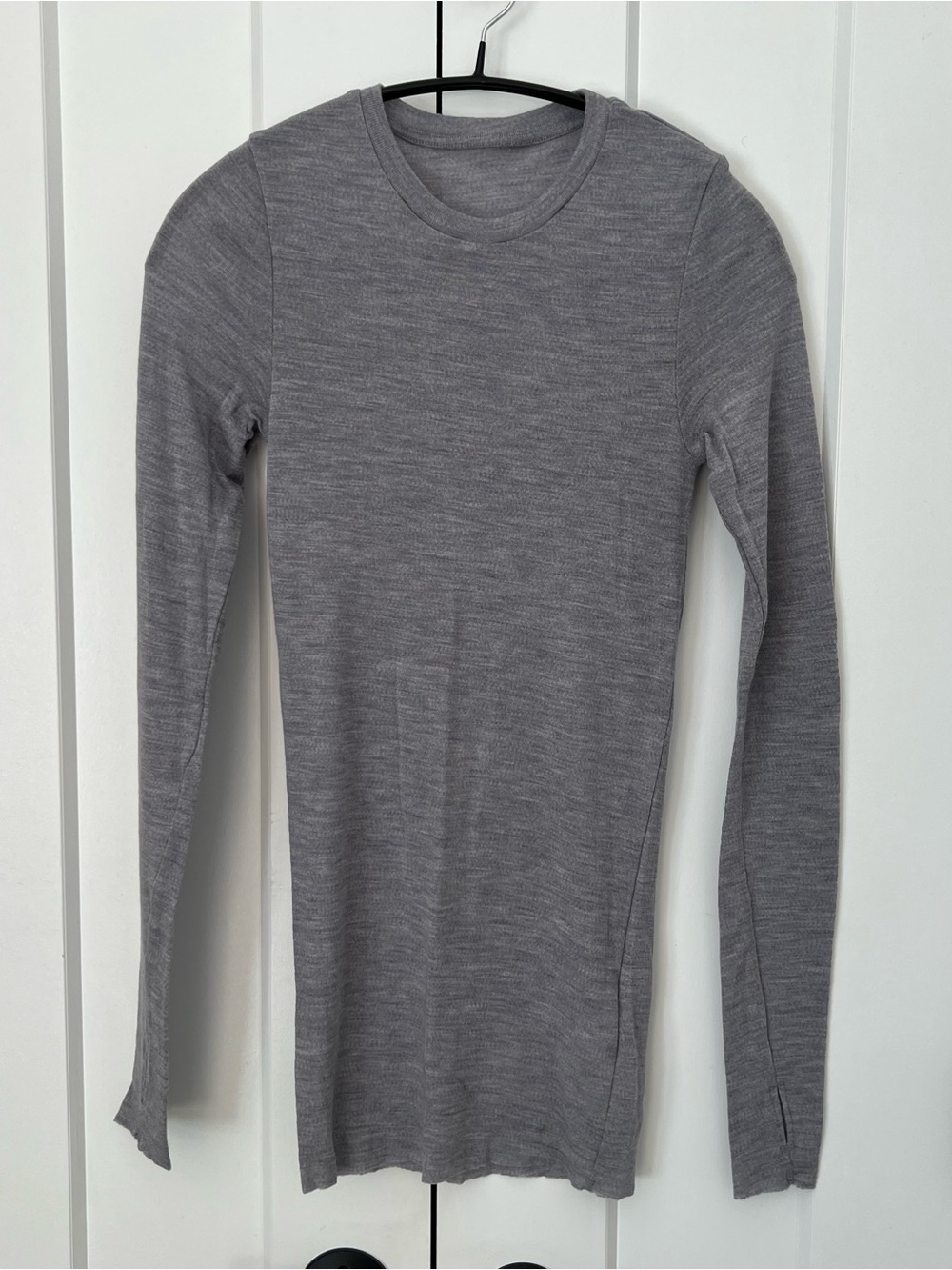 COS slim merino wool long sleeves top in size XS